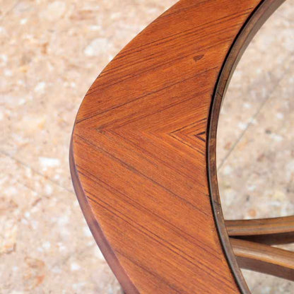 ローテーブル NATHAN ガラステーブル ヴィンテージ 木製 レトロ ミッドセンチュリー 北欧