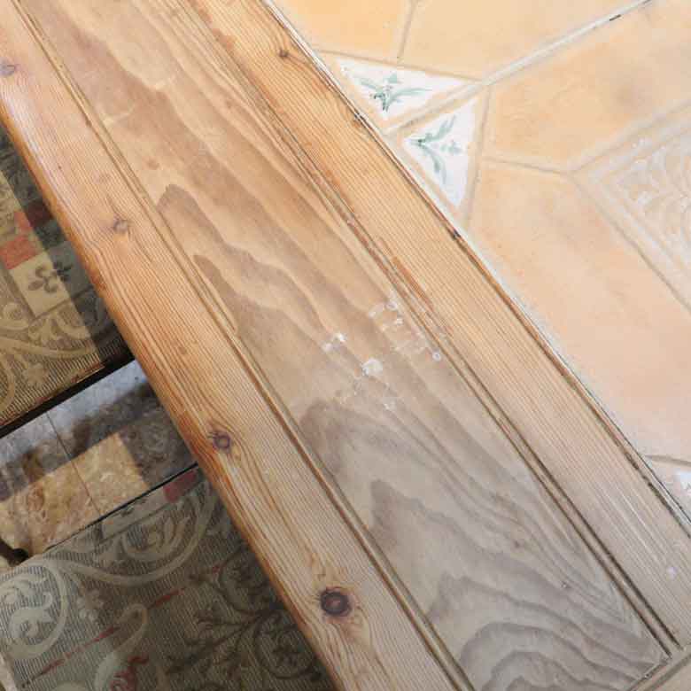 タイルトップ オールドパイン ダイニングテーブル ヴィンテージ 木製 レトロ ミッドセンチュリー 北欧