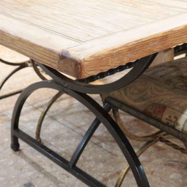 タイルトップ オールドパイン ダイニングテーブル ヴィンテージ 木製 レトロ ミッドセンチュリー 北欧