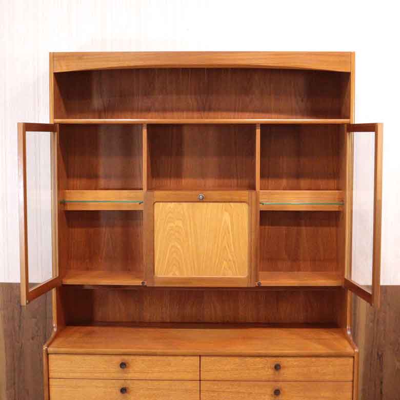 キャビネット ネイサン カップボード イギリス チーク 完成品 NATHAN Parker Knoll