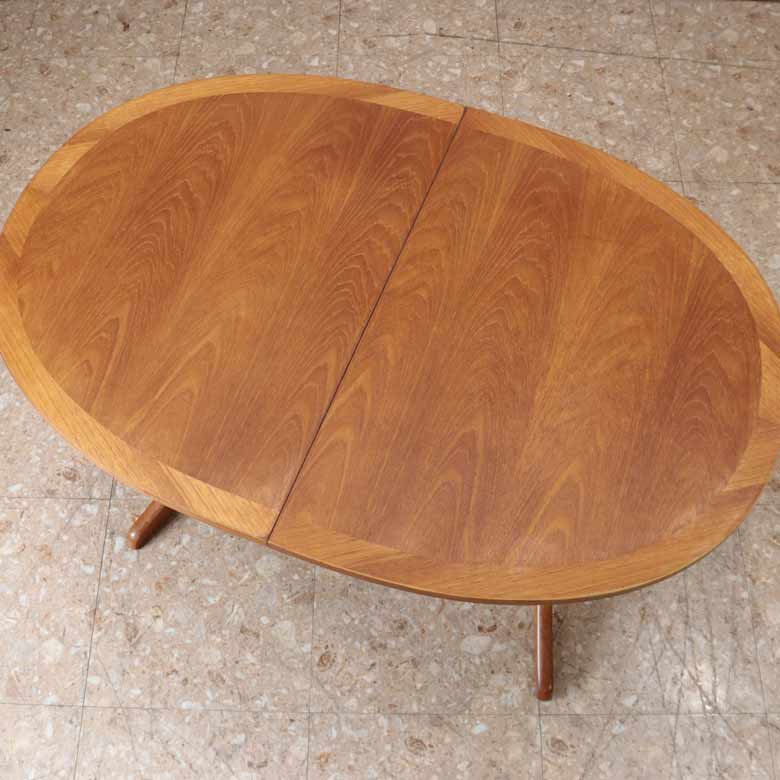 ダイニングテーブル ネイサン オーバル イギリス チーク 完成品 NATHAN