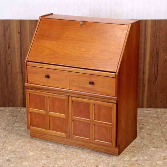 ビューロー ネイサン ライティング イギリス チーク 完成品 NATHAN Parker Knoll 扉タイプ