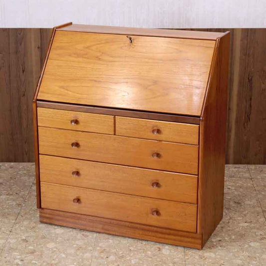 ビューロー ネイサン ライティング イギリス チーク 完成品 NATHAN 引き出しタイプ