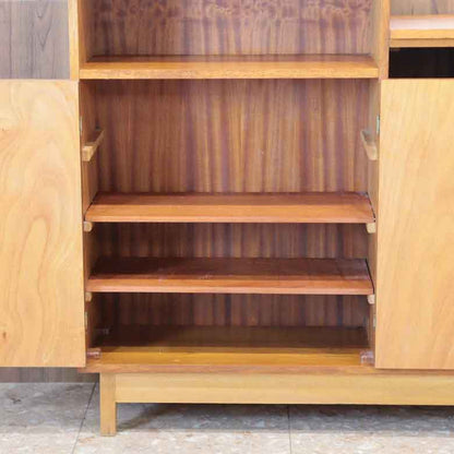 ブックシェルフ サイドキャビネット イギリス ヴィンテージ チーク ミッドセンチュリースタイル