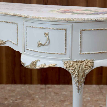 デスク ヴィンテージ イギリス ホワイト Olympus Furniture of London