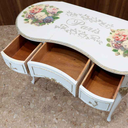 デスク ヴィンテージ イギリス ホワイト Olympus Furniture of London