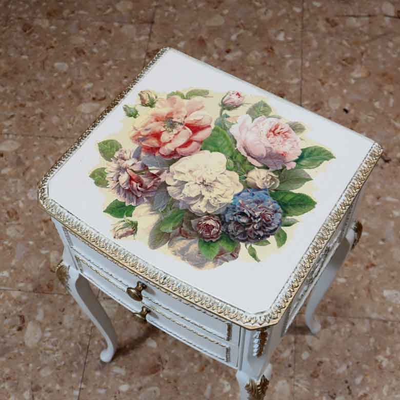 サイドチェスト ヴィンテージ イギリス ホワイト Olympus Furniture of London 147-1