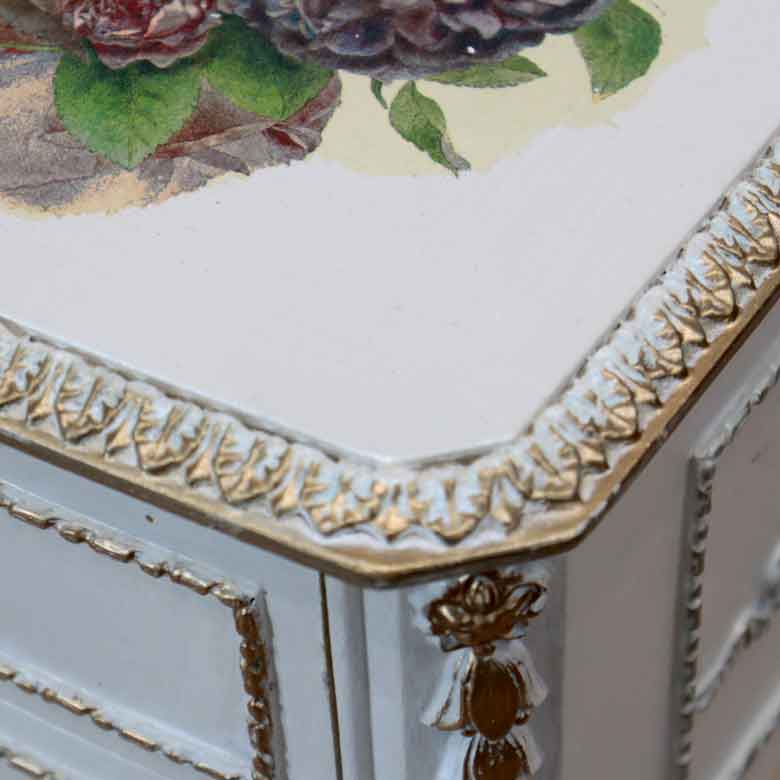 サイドチェスト ヴィンテージ イギリス ホワイト Olympus Furniture of London 147-1