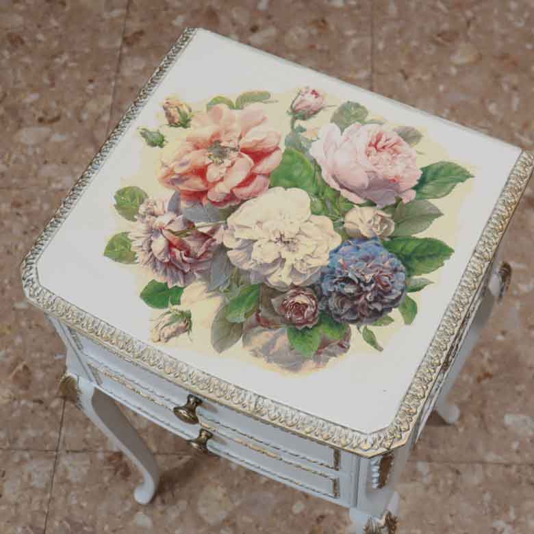 サイドチェスト ヴィンテージ イギリス ホワイト Olympus Furniture of London 147-2