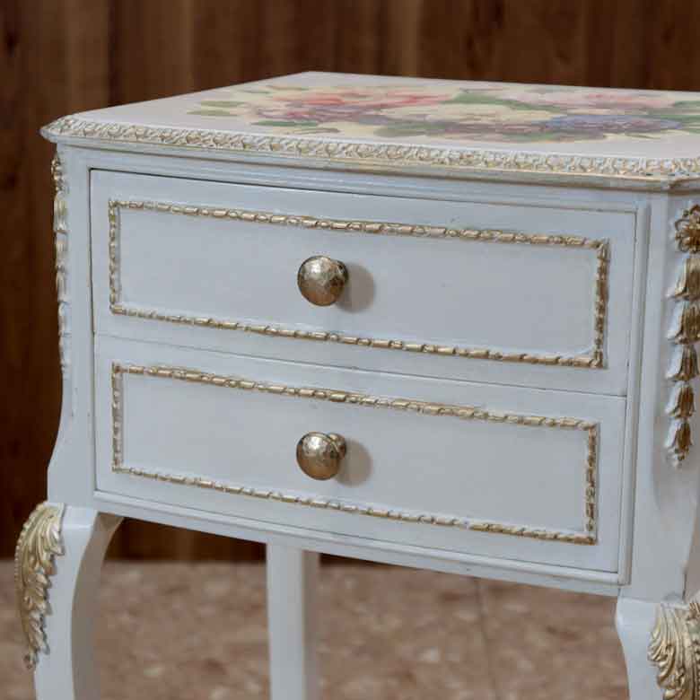 サイドチェスト ヴィンテージ イギリス ホワイト Olympus Furniture of London 147-2