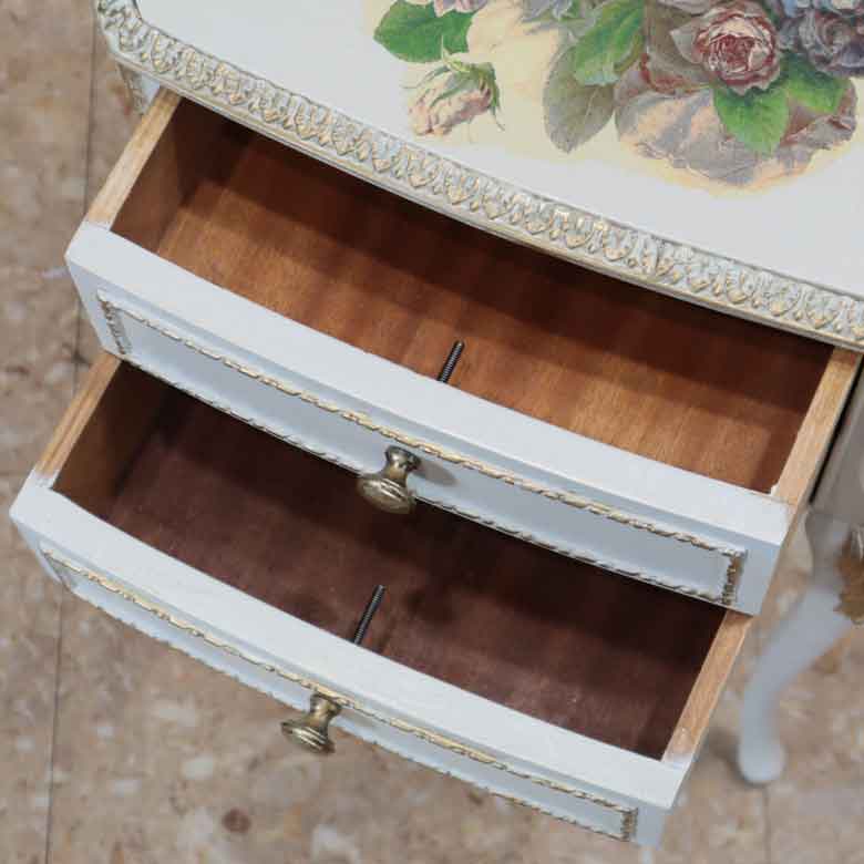 サイドチェスト ヴィンテージ イギリス ホワイト Olympus Furniture of London 147-2