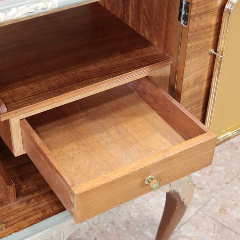 カクテルキャビネット ヴィンテージ イギリス サイドボード 猫脚