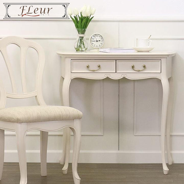 デスク コンソール テーブル 花代 電話台 東海家具 フルール WH リビングデスク75 ホワイト 378459