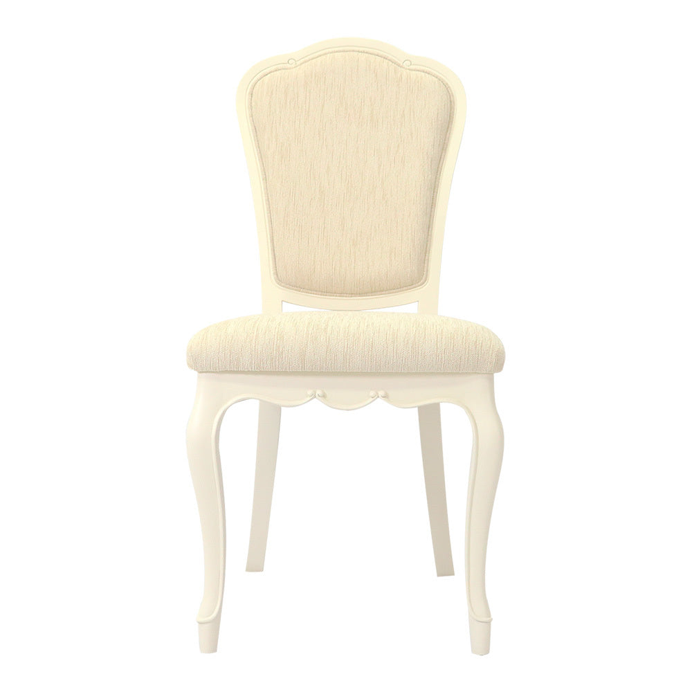 ダイニングチェア アンティーク ホワイト 木製 椅子 チェアー クラシック 白家具 姫 プリンセス フルールWH 東海家具 455969