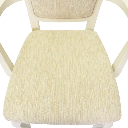 ダイニングチェア ホワイト 東海家具 アームチェア 木製 椅子 チェアー クラシック 白家具 姫 おしゃれ かわいいフルールWH 455945