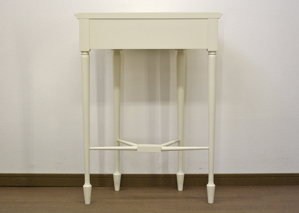 コンソールテーブル 半円 アンティーク ホワイト 木製 クラシック 白家具 姫 プリンセス おしゃれ かわいいフルールWH 東海家具 784335