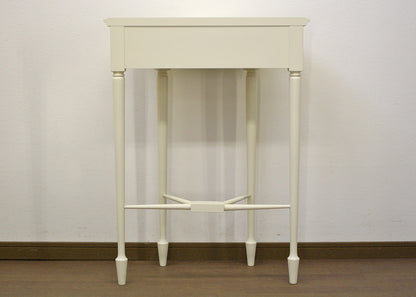 コンソールテーブル 半円 アンティーク ホワイト 木製 クラシック 白家具 姫 プリンセス おしゃれ かわいいフルールWH 東海家具 784335