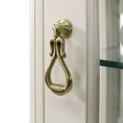 キャビネット ホワイト アンティークホワイト 東海家具 ガラスケース キュリオケース 木製 クラシック 白家具 フルールWH 793467