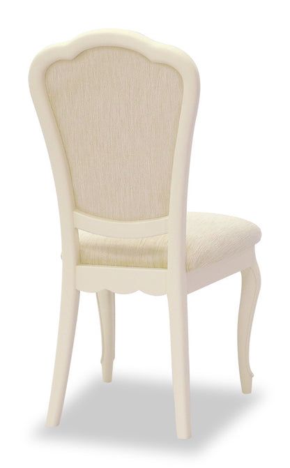 ダイニングチェア 2脚セット アンティークホワイト 木製 椅子 チェアD クラシック 白家具 プリンセス フルールWH 東海家具 455921