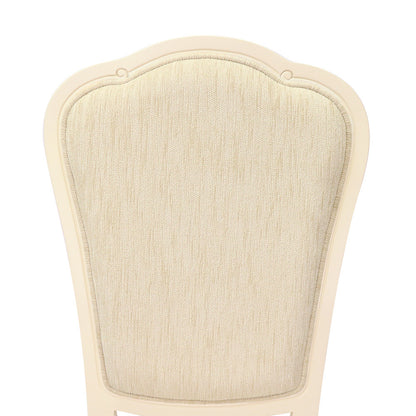 ダイニングチェア 2脚セット アンティークホワイト 木製 椅子 チェアD クラシック 白家具 プリンセス フルールWH 東海家具 455921