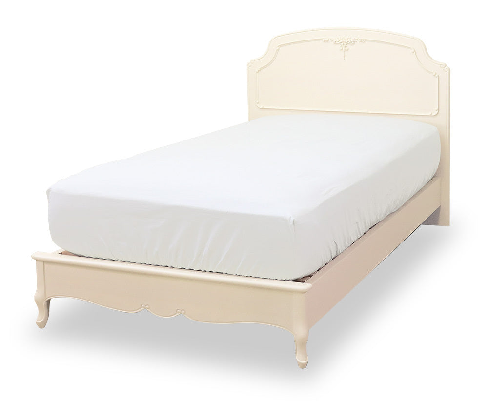 ベッド シングル 東海家具 ベッドフレーム 木製 クラシック 白家具 姫 フルールWH 378350