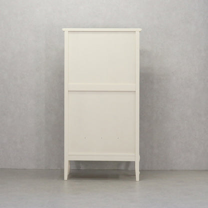 キャビネット ガラスケース 本棚 飾り棚 72cm幅 アンティークホワイト おしゃれ かわいい 東海家具 フルール 784816