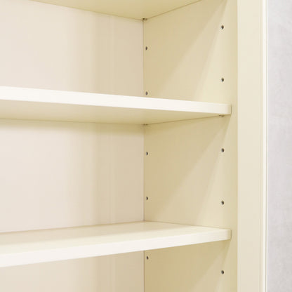 キャビネット ガラスケース 本棚 飾り棚 72cm幅 アンティークホワイト おしゃれ かわいい 東海家具 フルール 784816