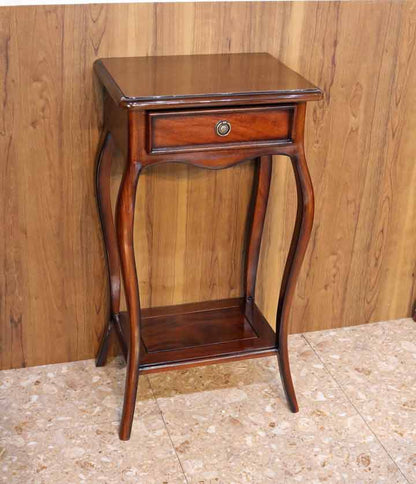 コンソールテーブル 収納付き マホガニー サイドテーブル 木製