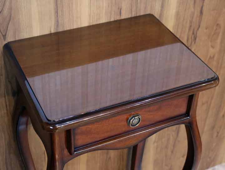 コンソールテーブル 収納付き マホガニー サイドテーブル 木製