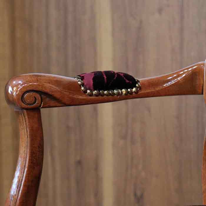 イタリア 二人がけ ソファ 木製 レッド・ルミナ  サロンソファ