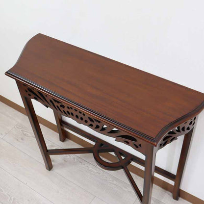 コンソールテーブル 82cm マホガニー サイドテーブル 木製