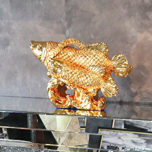 魚 オブジェ 置物 トレジャーフィッシュ 風水 金運 縁起物 オーナメント