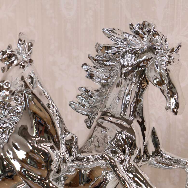 馬の置物 オブジェ ツインホース 風水 縁起物 オーナメント