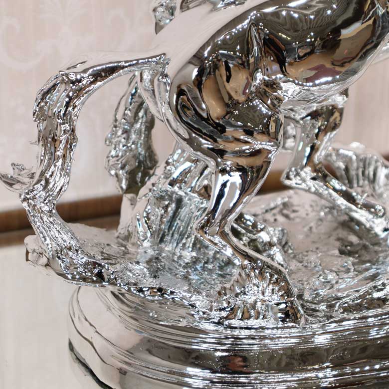 馬の置物 オブジェ ツインホース 風水 縁起物 オーナメント