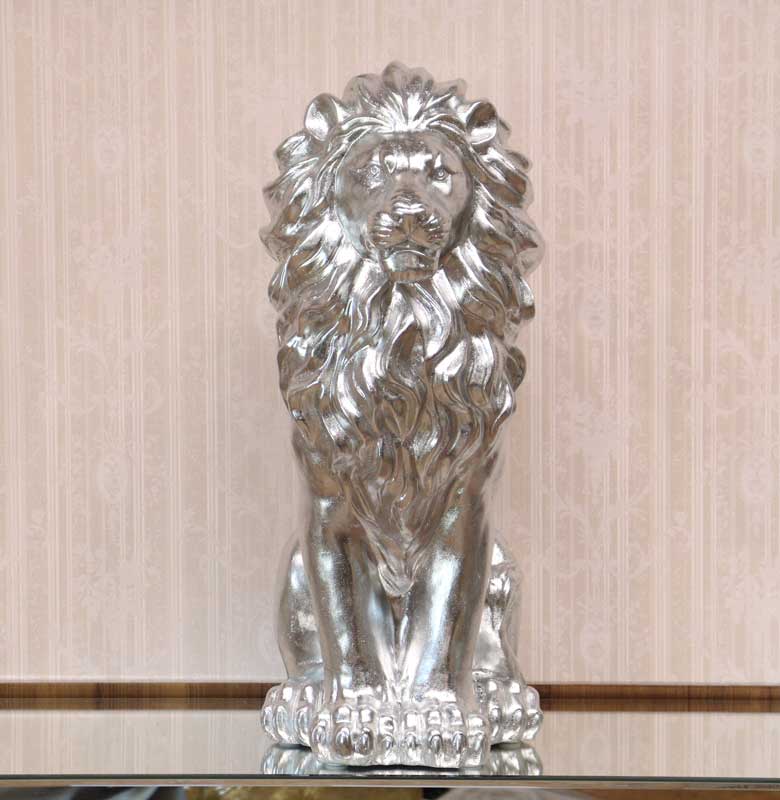 ライオンの置物 オブジェ 座り 風水 縁起物 オーナメント