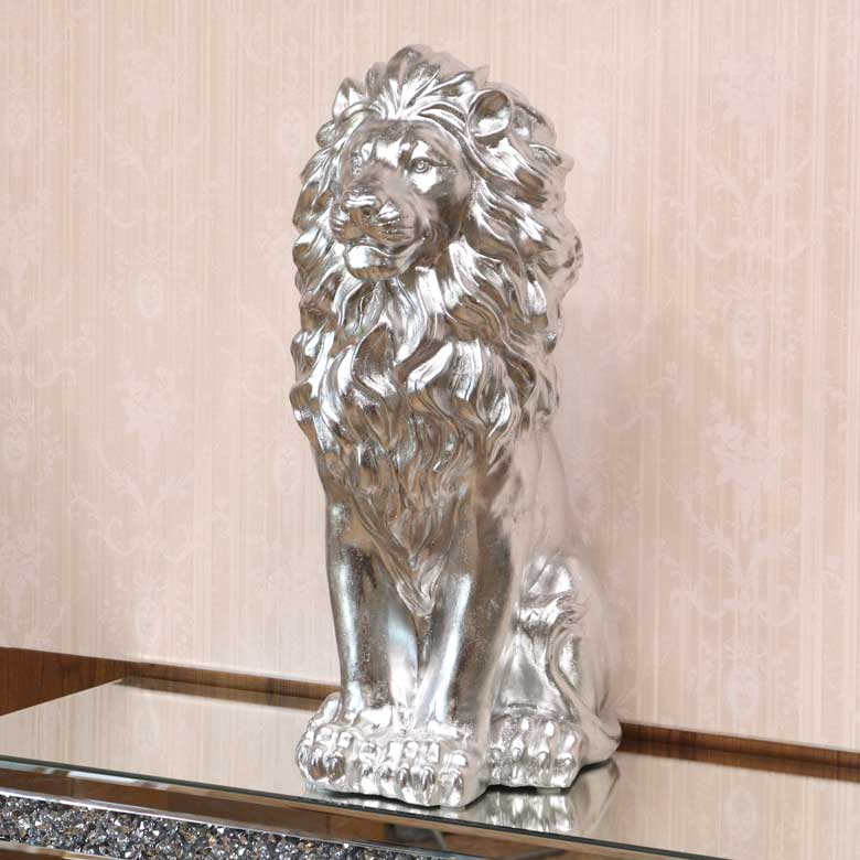 ライオンの置物 オブジェ 座り 風水 縁起物 オーナメント