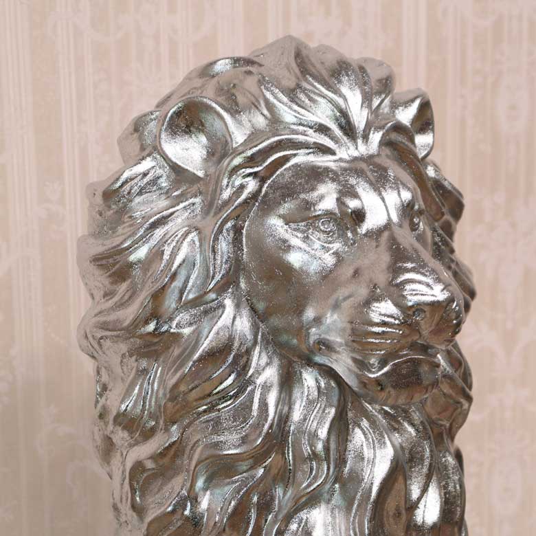 ライオンの置物 オブジェ 座り 風水 縁起物 オーナメント