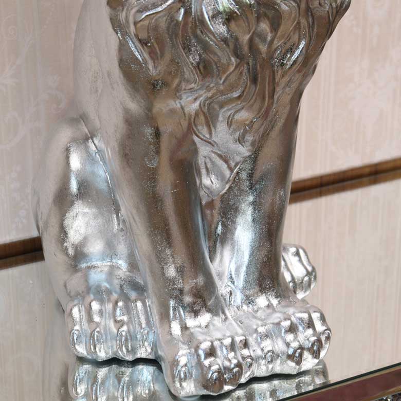 ライオンの置物 オブジェ 座り 風水 縁起物 オーナメント