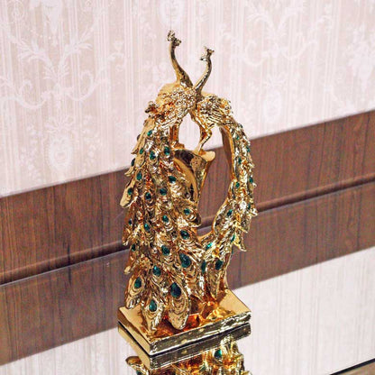 孔雀の置物 オブジェ  風水 縁起物 オーナメント