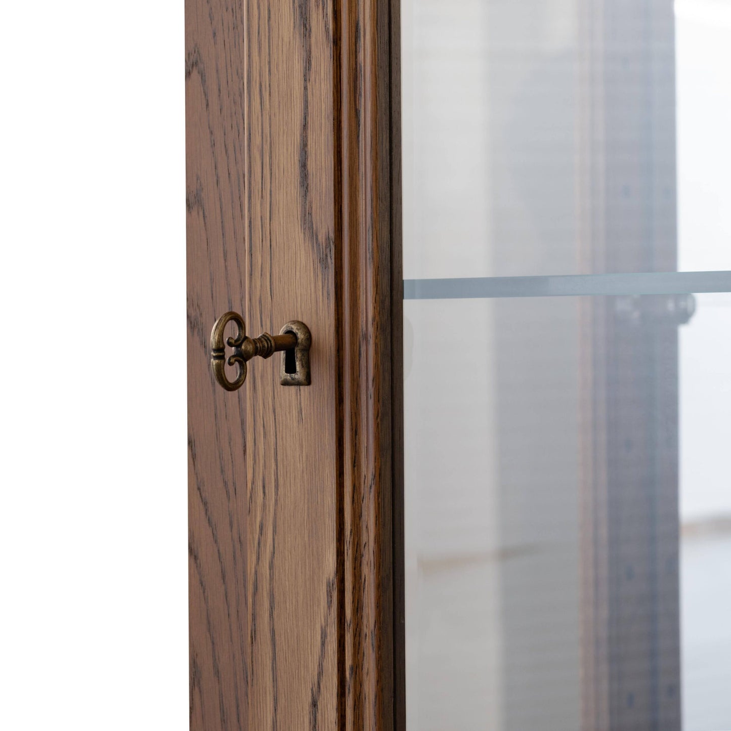 北海道民芸家具 国産家具 キュリオケース キャビネット W50 厳選素材 Canterbury カンタベリー キュリオ50