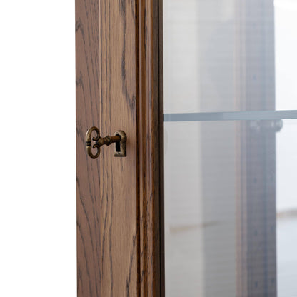 北海道民芸家具 国産家具 キュリオケース キャビネット W50 厳選素材 Canterbury カンタベリー キュリオ50