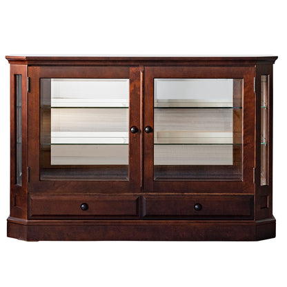 北海道民芸家具 国産家具 W135cm サイドボード ローボード ブラウン 北海 アンティーク