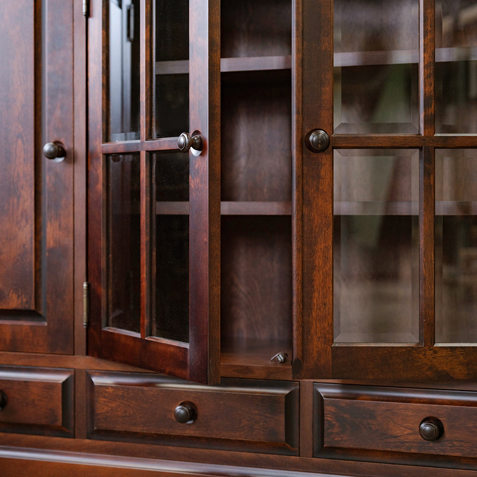 北海道民芸家具 国産家具 W150cm サイドボード ローボード ブラウン 北海 アンティーク