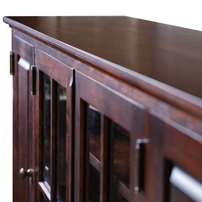 北海道民芸家具 国産家具 W150cm サイドボード ローボード ブラウン 北海 アンティーク