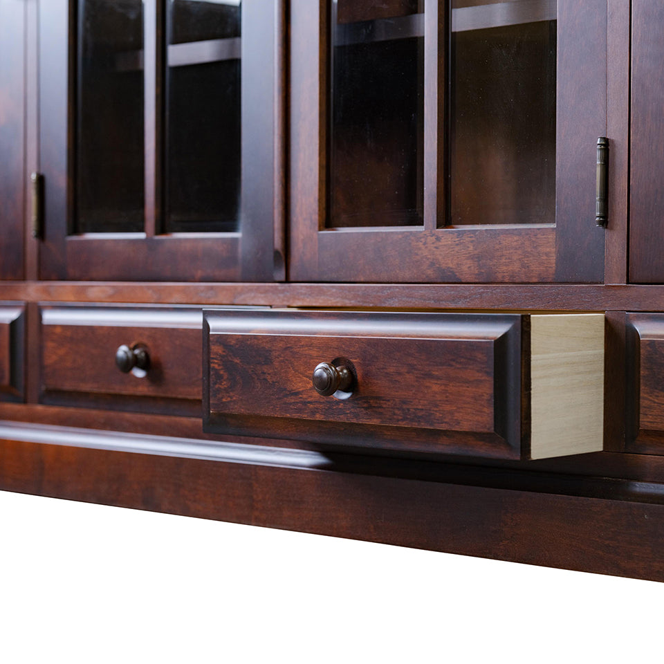 北海道民芸家具 国産家具 W150cm サイドボード ローボード ブラウン 北海 アンティーク