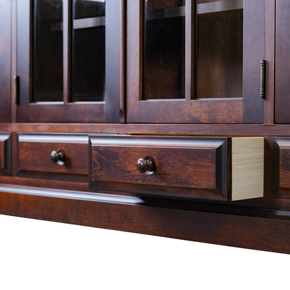 北海道民芸家具 国産家具 W150cm サイドボード ローボード ブラウン 北海 アンティーク