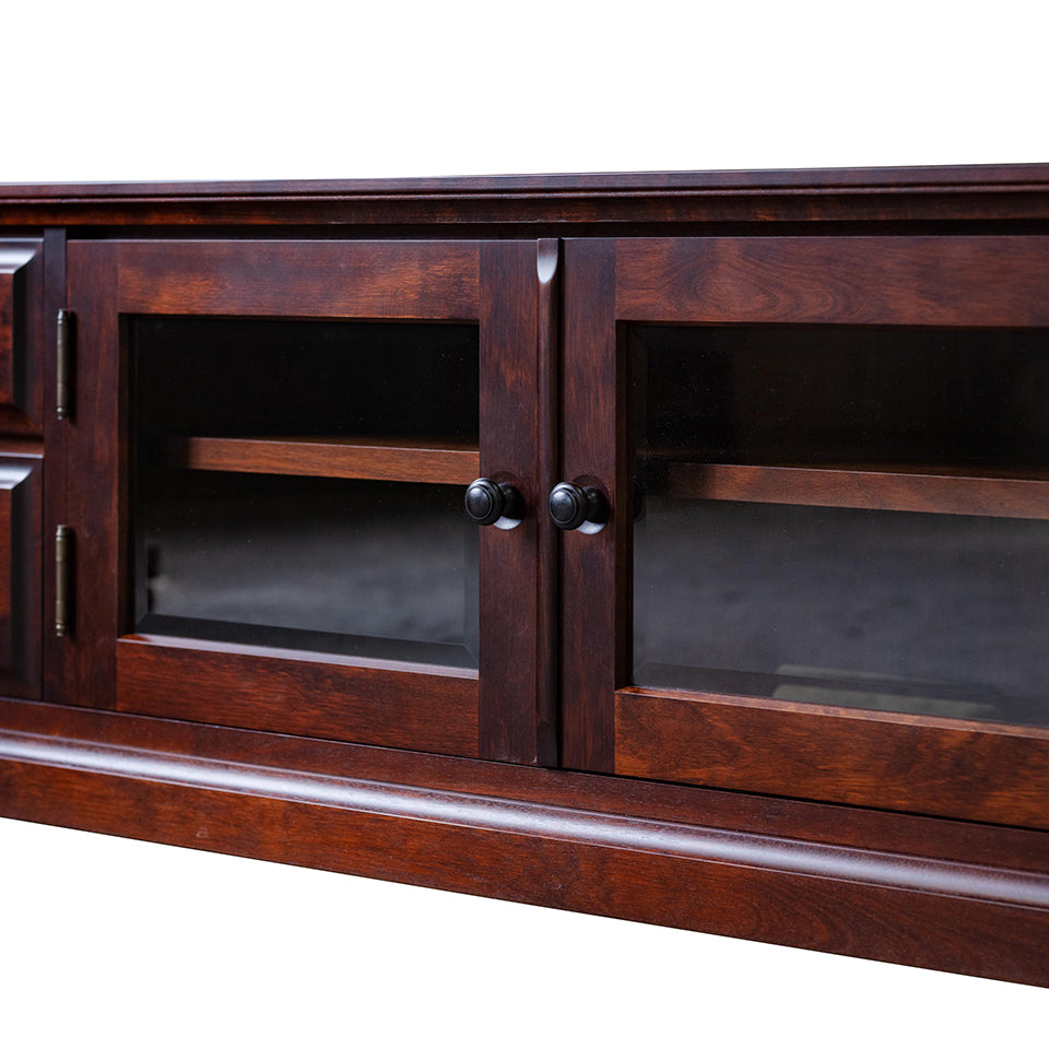 北海道民芸家具 国産家具 W150cm テレビボード ローボード ブラウン 北海 アンティーク