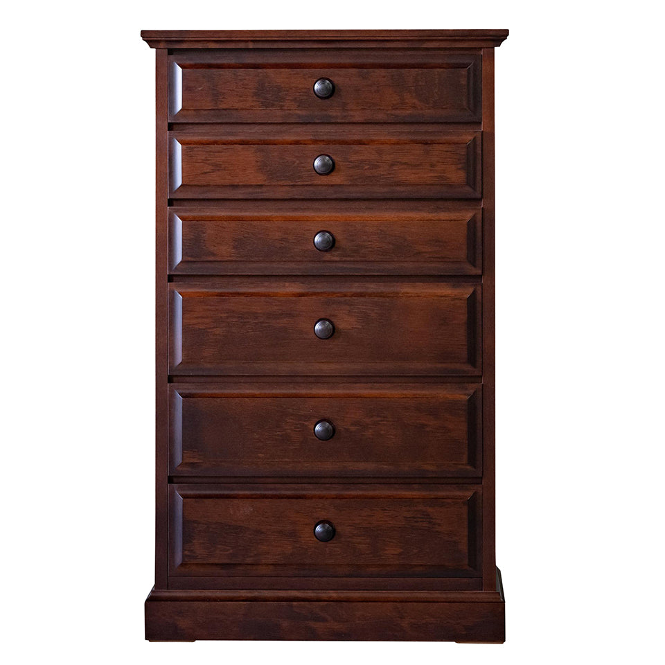 北海道民芸家具 国産家具 W60 cm 6段 チェスト ブラウン 北海 60-6 アンティーク