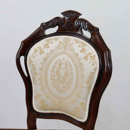 ダイニングチェア イタリア ベージュ 木製 猫脚 TX-BEIGE