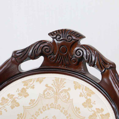 ダイニングチェア イタリア ベージュ 木製 猫脚 TX-BEIGE